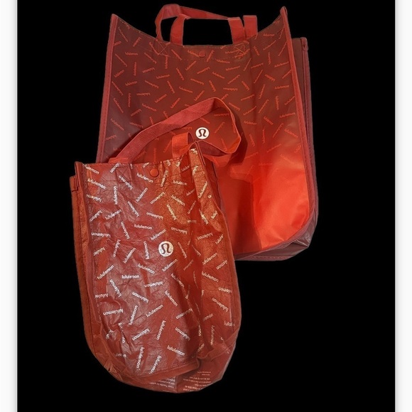 New Lululemon Athletica Reusable Tote Bag- + Lunch Bag Lot Newer Colors - Picture 2 of 4